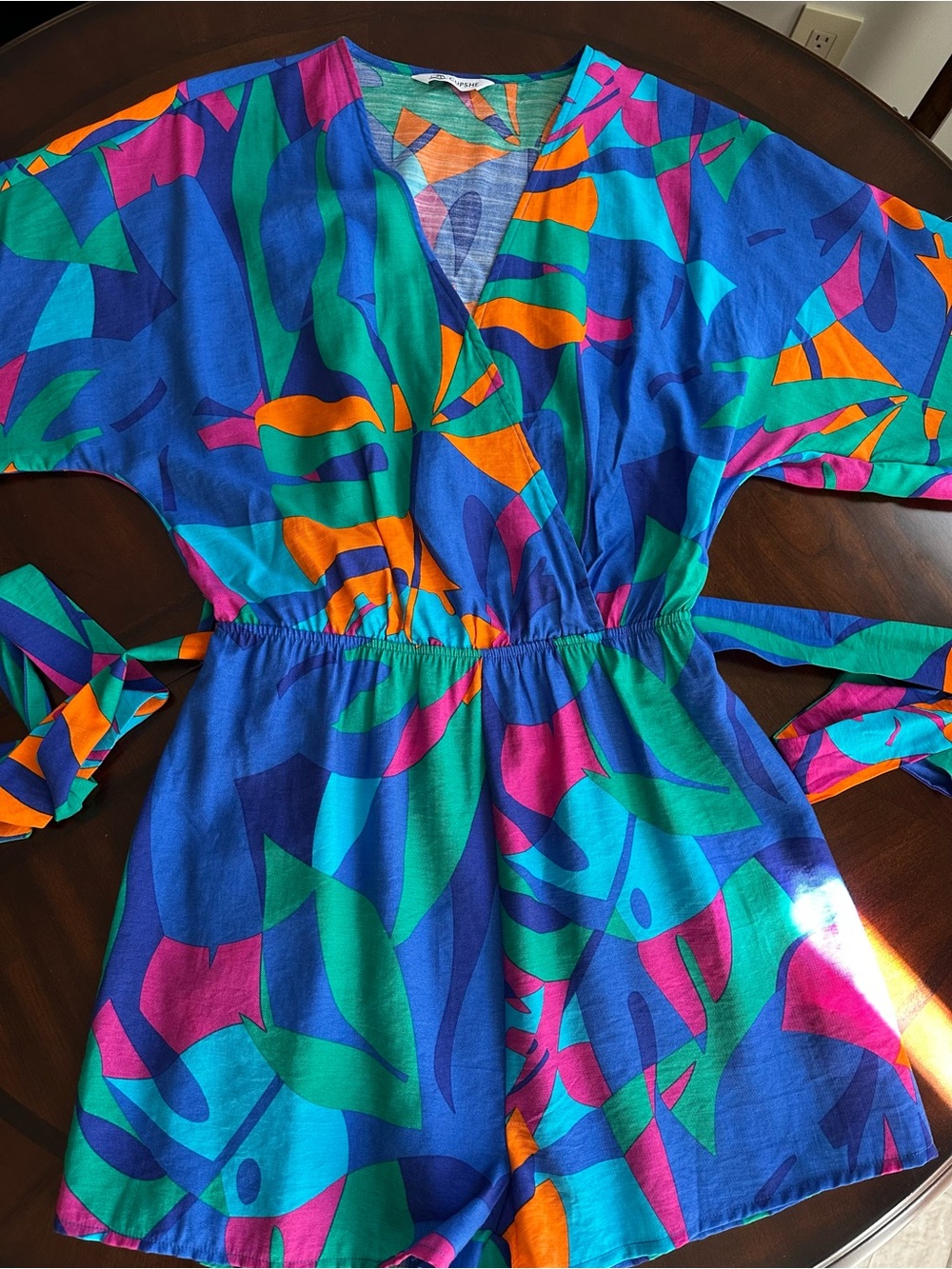 CUPSHE beautiful dress romper size s abstract geometric print woman’s